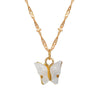 Fashion Butterfly Pendant Alloy Necklace Wholesale