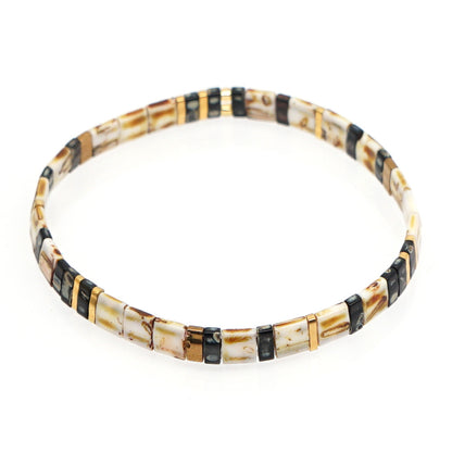 Ins Bohemian Style Creative Niche Design New Tila Beads Handmade Beaded Small Bracelet