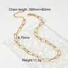 Twisted Cuban Chain 18k Gold Plated Stainless Steel Necklace Hip Hop Necklace Wholesale