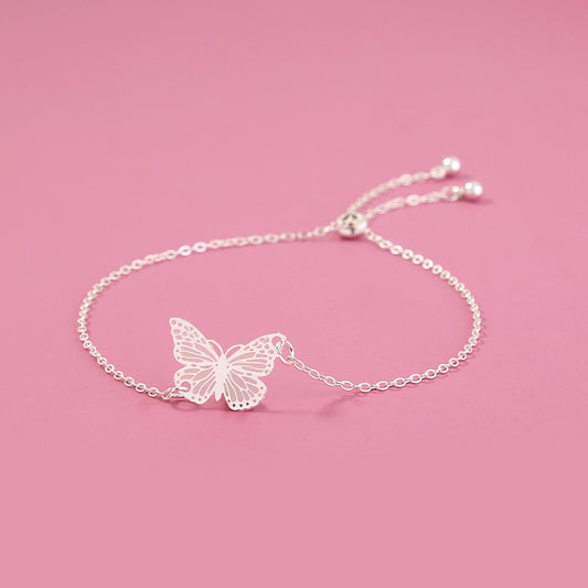 Hot Sale Ins Luminous Butterfly Bracelet Simple Fluorescent Accessories Anklet