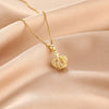 Fashion Geometric Stainless Steel Diamond-studded Fish Tail Key Necklace Wholesale