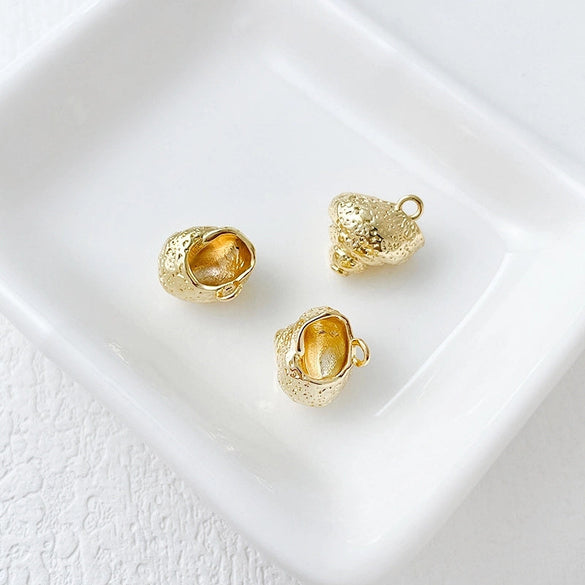 14K Gold-Plated Color Retention Gold Plated Marine Small Creature Pendant DIY Handmade Ornament Bracelet Necklace Earrings Accessories