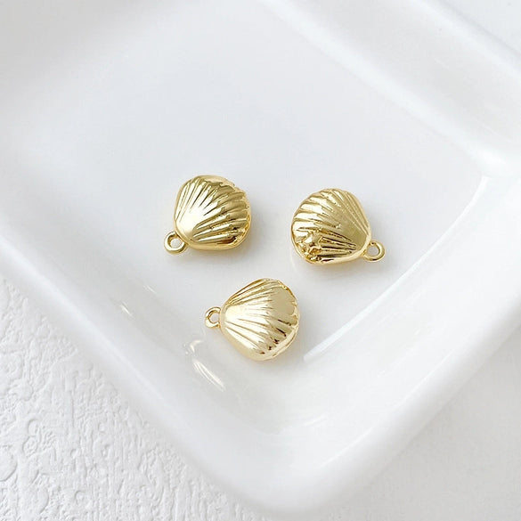 14K Gold-Plated Color Retention Gold Plated Marine Small Creature Pendant DIY Handmade Ornament Bracelet Necklace Earrings Accessories