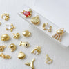 14K Gold-Plated Color Retention Gold Plated Marine Small Creature Pendant DIY Handmade Ornament Bracelet Necklace Earrings Accessories