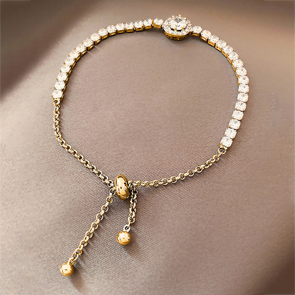 Fashion Geometric Rhinestone Artificial Gemstones Women's Bracelets