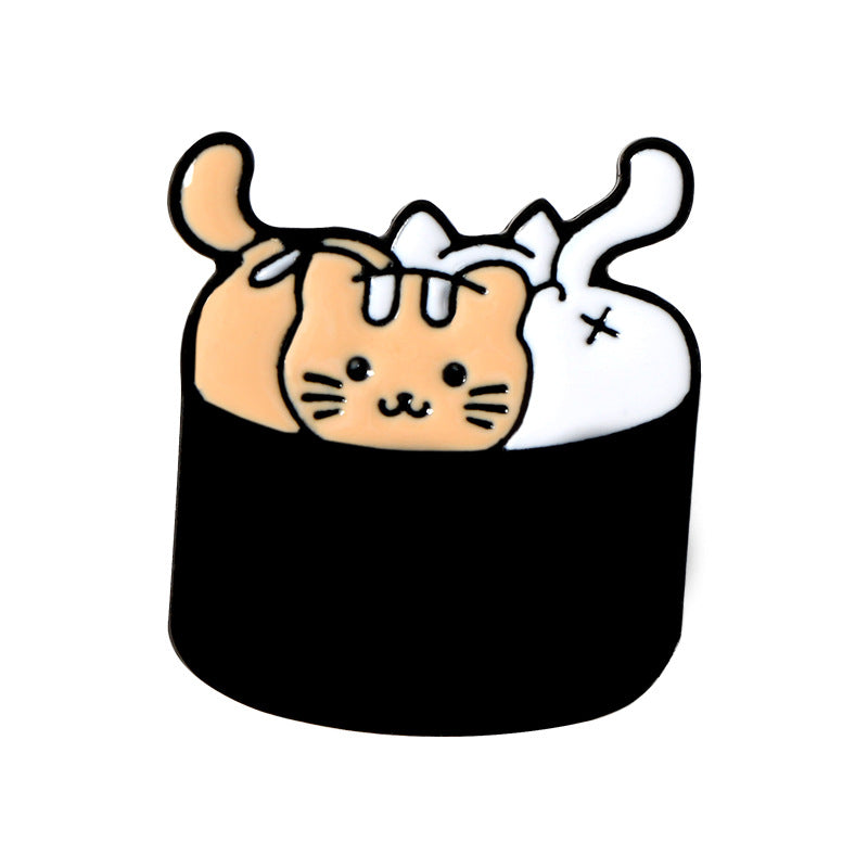 Cartoon Style Cat Alloy Stoving Varnish Unisex Brooches