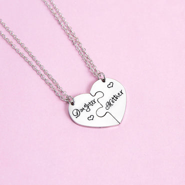 Mama Simple Style Letter Stainless Steel Pendant Necklace