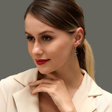 Simple Asymmetric Letter Earrings Popular Long Earrings For Women Nihaojewelry Wholesale