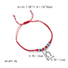 Fashion New Butterfly Turtle Owl Palm Blue Eye Evil Braided Adjustable Alloy Bracelet