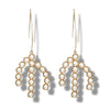 Fashion Pearl Five-pointed Star Branch Snowflake Tassel Earrings