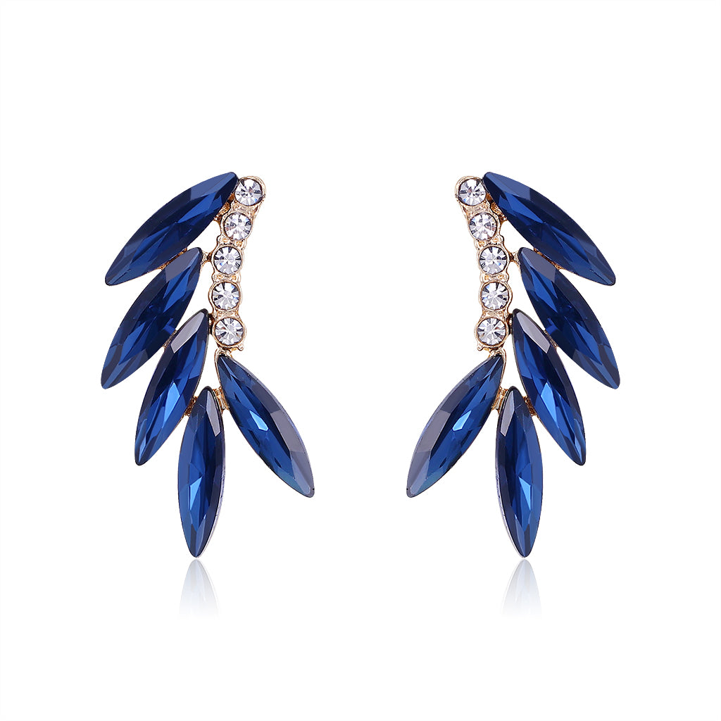 Vintage Style Baroque Style Fashion Wings Alloy Crystal Rhinestones Ear Studs