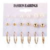 Fashion Simple Style Geometric Heart Butterfly Stoving Varnish Alloy No Inlaid Earrings