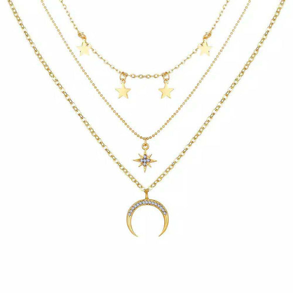 1 Piece Fashion Devil's Eye Moon Alloy Plating Women's Pendant Necklace