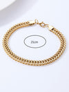 Fashion Simple Ornament Stainless Steel 18k Gold Bone Chain Bracelet