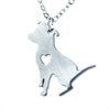 Fashion Heart Shaped Dog Shaped Stainless Steel Necklace