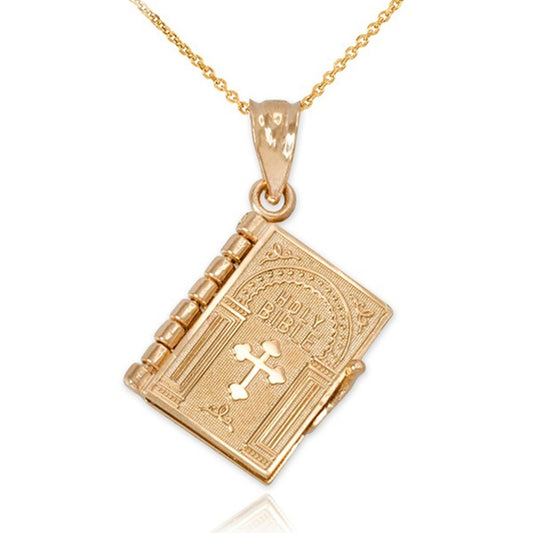 Fashion Bible Pendant Cross Necklace Alloy Pendant Chain Women