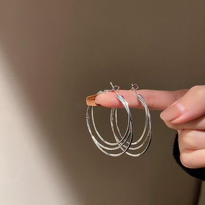 1 Pair Fashion Geometric Alloy Plating Rhinestones Women's Earrings