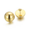 Fashion Simple Creative Stainless Steel Hemisphere Hollow Earrings