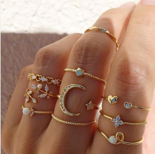 Simple Style Geometric Alloy Plating Rhinestones Women's