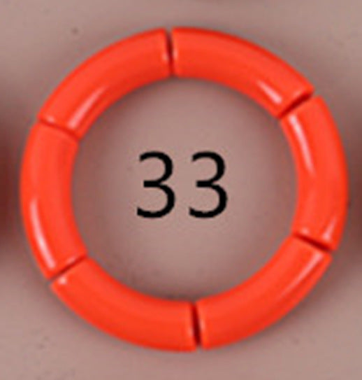 Retro Geometric Acrylic Three-dimensional Decoration No Inlaid Women's Bangle