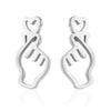 Women's Simple Style Korean Style Geometric Stainless Steel No Inlaid Ear Studs Stainless Steel Earrings