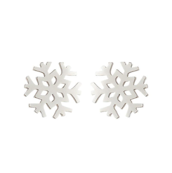 Women's Simple Style Geometric Stainless Steel No Inlaid Ear Studs Stainless Steel Earrings