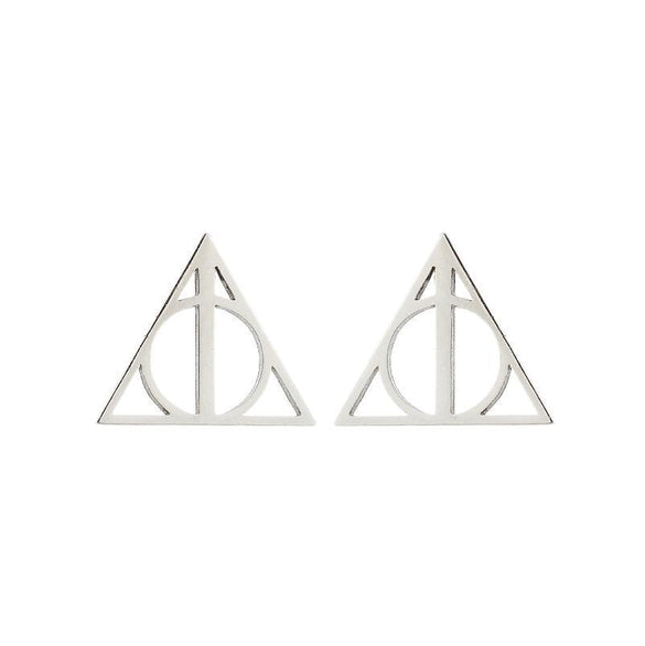 Women's Simple Style Geometric Stainless Steel No Inlaid Ear Studs Stainless Steel Earrings