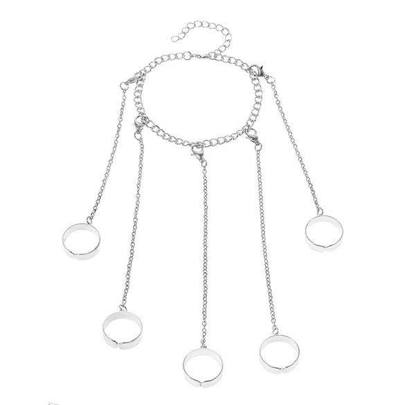 Elegant Geometric Alloy Plating No Inlaid Bracelets