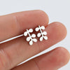Fashion Geometric Titanium Steel Ear Studs Plating No Inlaid Stainless Steel Earrings