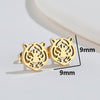 Simple Style Animal Titanium Steel Ear Studs Plating No Inlaid Stainless Steel Earrings