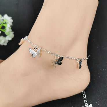 Sweet Butterfly Alloy Plating Anklet 1 Piece