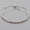 Retro Geometric Copper Zircon Bracelets In Bulk
