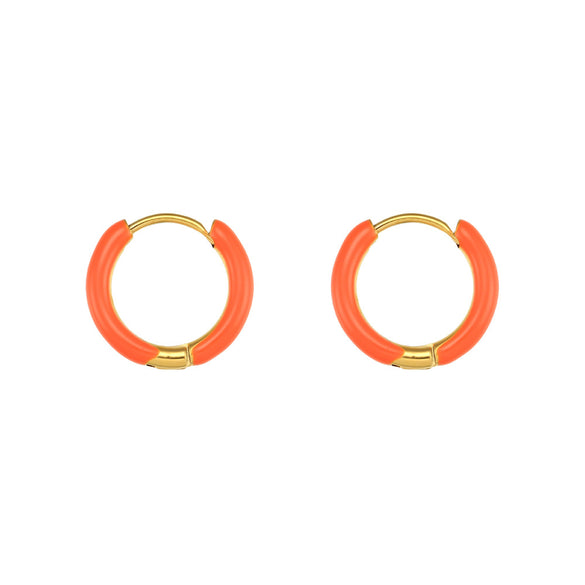 Fashion Geometric Stainless Steel Earrings Stoving Varnish Plating Stainless Steel Earrings