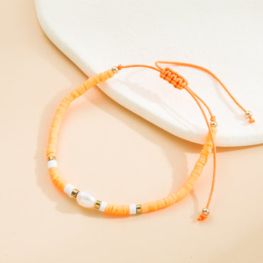 Simple Style Eye Artificial Crystal Knitting Bracelets 1 Piece