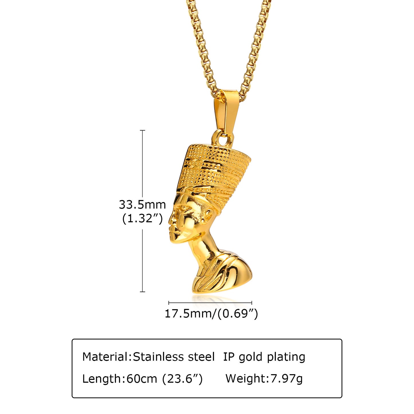 Fashion Human Stainless Steel Pendant Necklace Plating Stainless Steel Necklaces