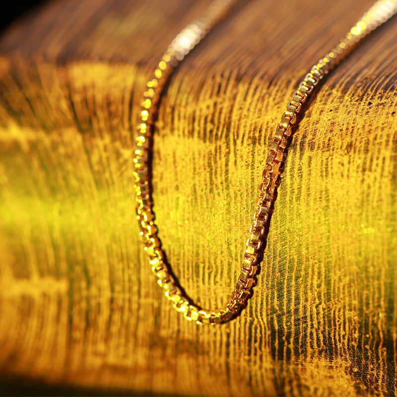 Fashion Geometric Titanium Steel Chain Necklace