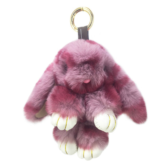 Cute Rabbit Alloy Bag Pendant Keychain