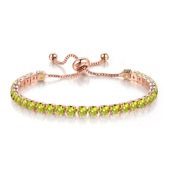 Fashion Geometric Copper Zircon Bracelets In Bulk