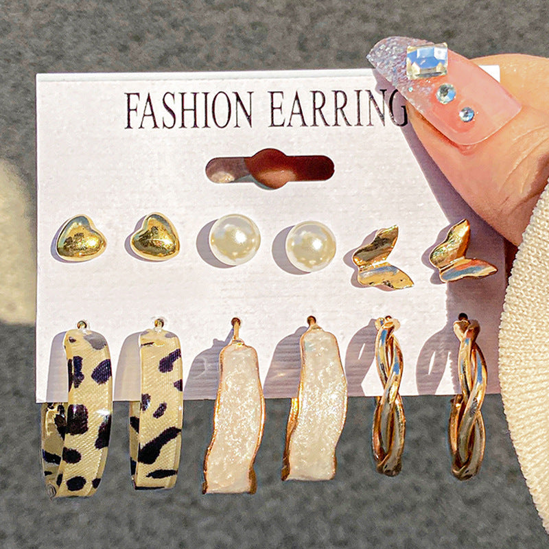 Fashion Heart Shape Bow Knot Alloy Inlay Artificial Pearls Zircon Women's Drop Earrings Ear Studs 1 Set