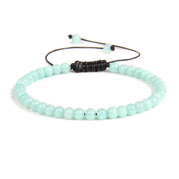 Fashion Solid Color Natural Stone Beaded Bracelets 1 Piece