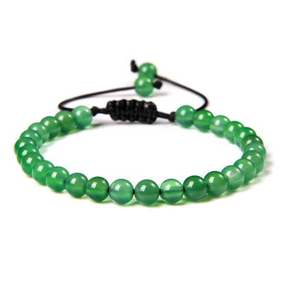 Ethnic Style Solid Color Natural Stone Beaded Bracelets