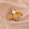 Cartoon Style Bee Imitation Pearl Alloy Rhinestone Enamel Unisex Brooches