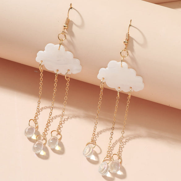 Cute Clouds Arylic Water Drop Women's Ear Hook 1 Pair