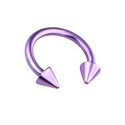 Fashion Solid Color Stainless Steel Plating Nose Studs 1 Piece