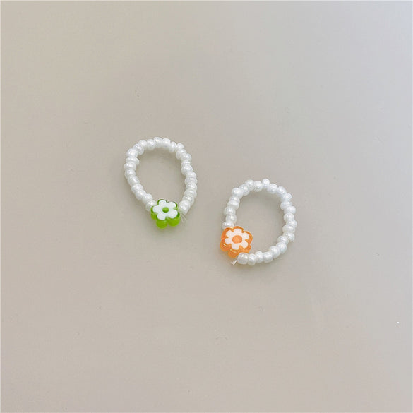 Fashion Geometric Transparent Arylic Women's Rings