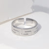 Fashion Geometric Stainless Steel Plating Open Ring