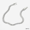 Glam Geometric Stainless Steel Plating Zircon Bracelets