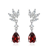 Fashion Water Droplets Copper Inlay Zircon Drop Earrings 1 Pair