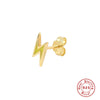 Fashion Flower Sterling Silver Enamel Plating Ear Studs 1 Piece