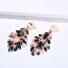 Ethnic Style Flower Alloy Acetic Acid Sheets Plating Women's Earrings Necklace 1 Set
